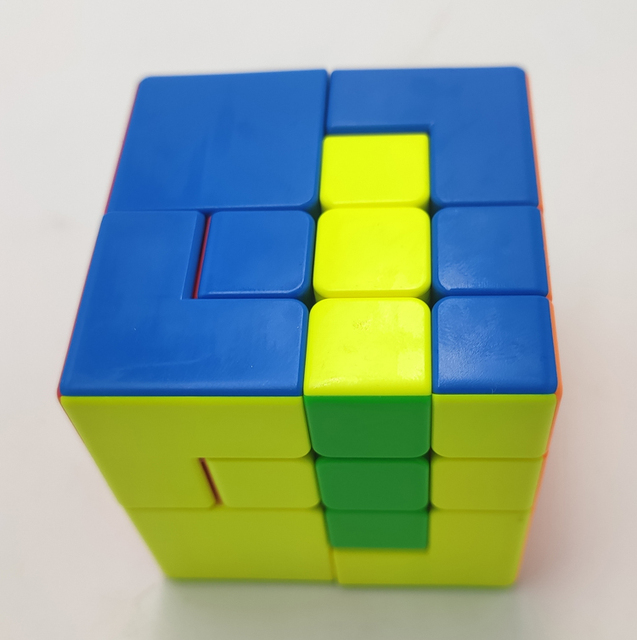 Meilong 3X3 Bandaged - Twist Puzzle z ukrytymi kostkami I i II, bez naklejek, edukacyjna zabawka - Wianko - 5