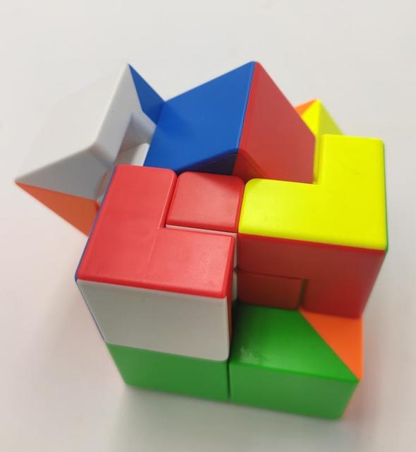 Meilong 3X3 Bandaged - Twist Puzzle z ukrytymi kostkami I i II, bez naklejek, edukacyjna zabawka - Wianko - 7