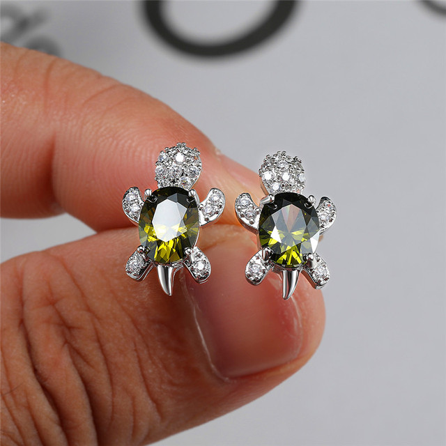 Kolczyki damskie z kryształem w kształcie tęczy, srebrne, sztyfty - Wianko - 21