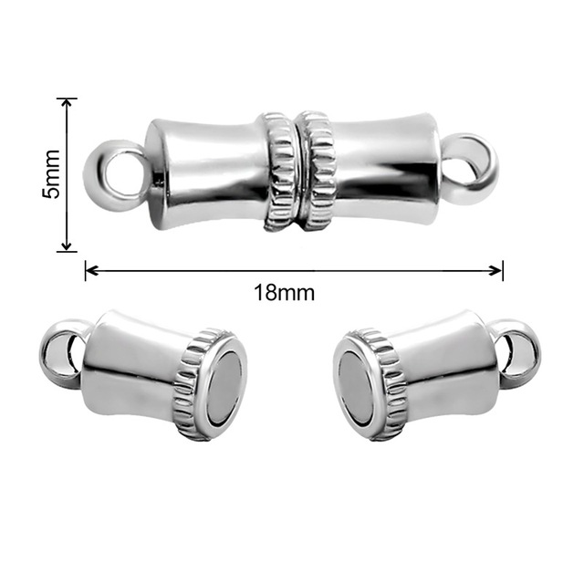 Zestaw 2 silnych zapięć magnetycznych do tworzenia biżuterii DIY - naszyjnik, bransoletka, łańcuch, lina - złącze końcowe zamknięcie - Wianko - 26