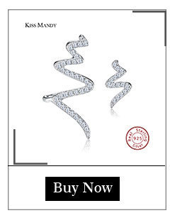 Kolczyki wkręty damskie MANDY KISS z czarnym cyrkonem w srebrze 925, Prong AAA KSE84-B - Wianko - 12