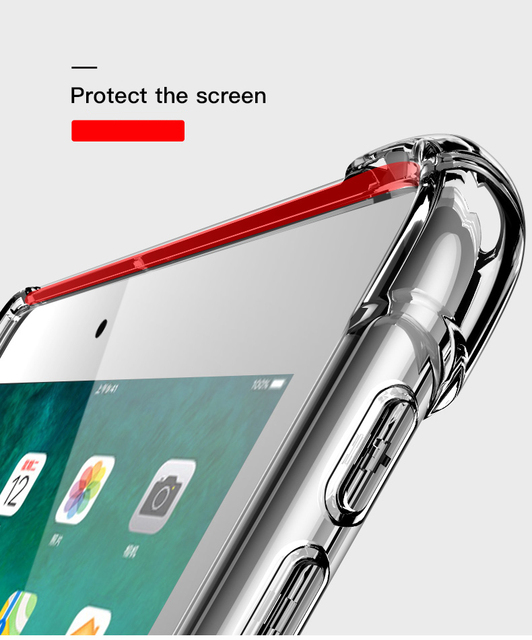 Futerał silikonowy odporny na wstrząsy do iPada Mini 6 2021 8.3 cala - przezroczysta tylna okładka TPU elastyczny zderzak - Wianko - 6
