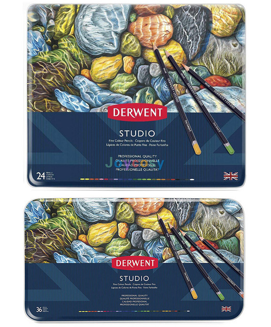 Metalowy zestaw kredki Derwent Studio z rdzeniem o średnicy 3.4 mm, 72 kolory - Wianko - 12
