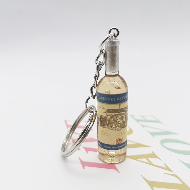 Breloczek na klucze Vintage - 10 sztuk/partia, butelka wina, ozdoba pamiątkowa, biżuteria - Wianko - 6