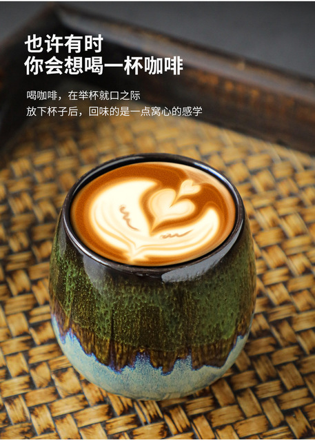 Porcelanowy kubek podróżny 80ml - kreatywny, retro design do kawy, herbaty, espresso i latte - Wianko - 11