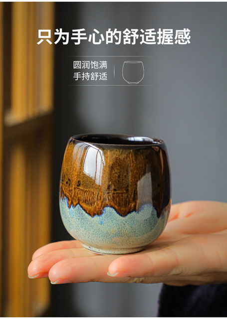 Porcelanowy kubek podróżny 80ml - kreatywny, retro design do kawy, herbaty, espresso i latte - Wianko - 3