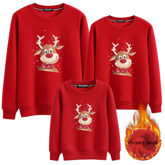 Bluza Boże Narodzenie 2021 renifery - pasujące ubrania dla całej rodziny - Wianko - 2