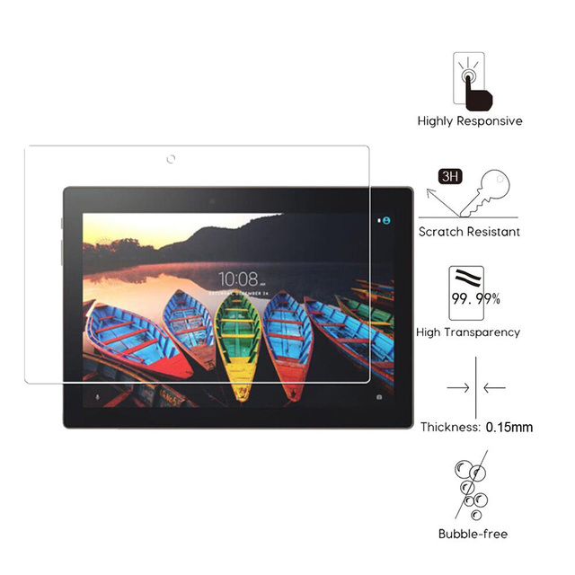Ochraniacz ekranu do tabletu Lenovo Tab 3 10 biznes - 3 sztuki, PET, model TB3-X70F/N, X70L Plus, X103F, TB-X103F - Wianko - 1