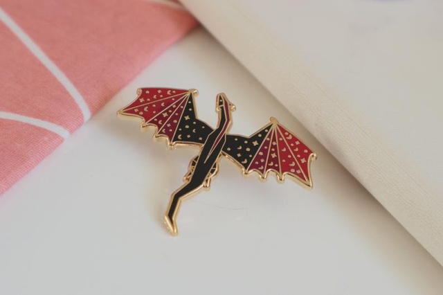 Śliczne emaliowane broszki w formie twardych szpilek - Kawaii pterozaur i dzikie zwierzę Lapen Pin Metal dinozaur plakietka na plecak Decor biżuteria prezenty - Wianko - 17
