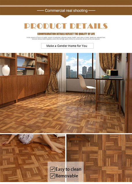 PVC Vinyl naklejki samoprzylepne do renowacji podłogi w stylu Retro, dla kuchni, sypialni i salonu - Wianko - 28