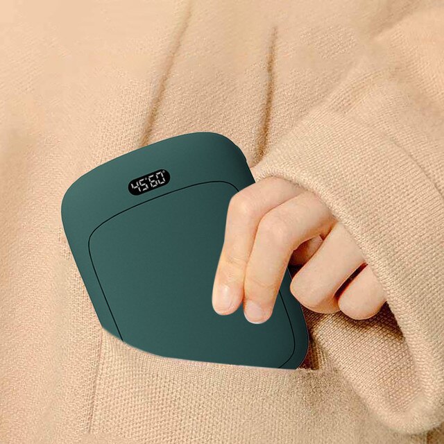 Mini ogrzewacz dłoni zimowy, kieszonkowa elektryczna poduszka USB, 4000mAh, boże narodzenie, nowy rok, prezent ciepły + Cartoon - Wianko - 5