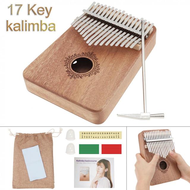 Kciuk fortepian 17 klawiszy Kalimba instrument muzyczny - Wianko - 1