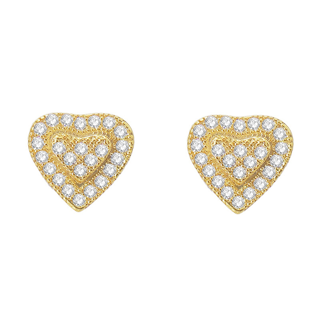 Srebrne kolczyki Love Heart VVS Moissanite - diamentowa biżuteria wysokiej klasy dla kobiet i mężczyzn - Wianko - 5