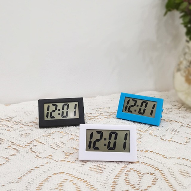 Mini cyfrowa tablica LCD biurkowa z zegarem i wyświetlaczem czasu na pulpit do biura i domu - Wianko - 17