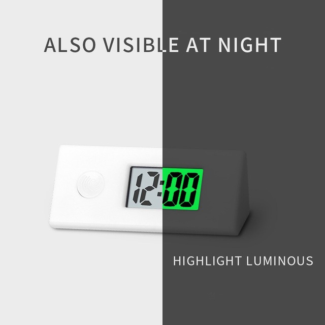 Mini cyfrowa tablica LCD biurkowa z zegarem i wyświetlaczem czasu na pulpit do biura i domu - Wianko - 24