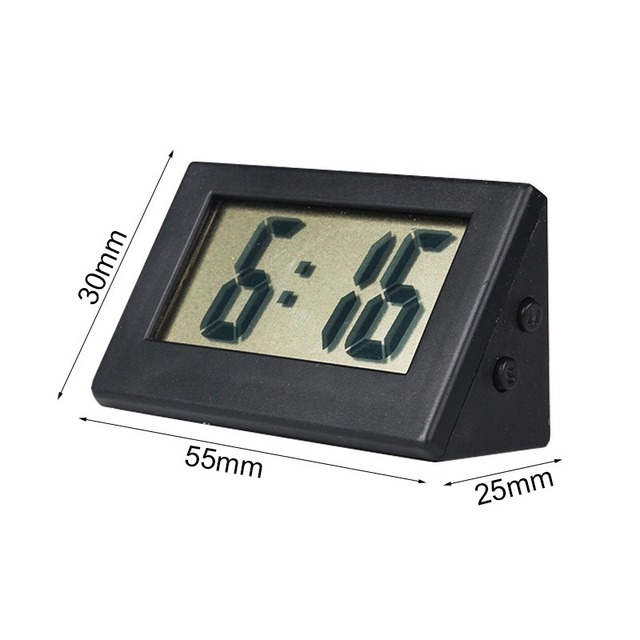 Mini cyfrowa tablica LCD biurkowa z zegarem i wyświetlaczem czasu na pulpit do biura i domu - Wianko - 3