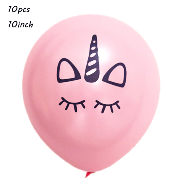 15 sztuk różowych balonów lateksowych z motywem jednorożca - dekoracja urodzinowa, impreza - Wianko - 9