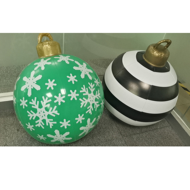 Nadmuchiwane bombki dekoracyjne PVC 60 cm - świąteczna atmosfera na zewnątrz, mały lampion, idealny prezent domowy - Wianko - 31