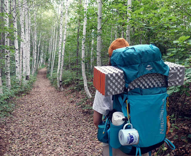 Maty do spania NatureHike camping outdoor - IXPE + aluminiowa podkładka ultralekka i kompaktowa z torbą na przechowywanie - Wianko - 3