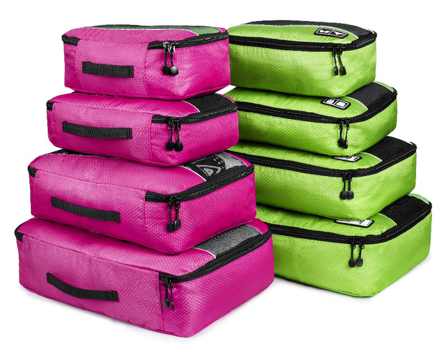 Skrzynki podróżne Soperwillton - zestaw 8 sztuk toreb w kształcie sześcianu do pakowania odzieży - Wianko - 7