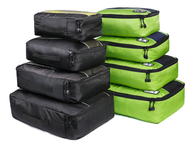 Skrzynki podróżne Soperwillton - zestaw 8 sztuk toreb w kształcie sześcianu do pakowania odzieży - Wianko - 4