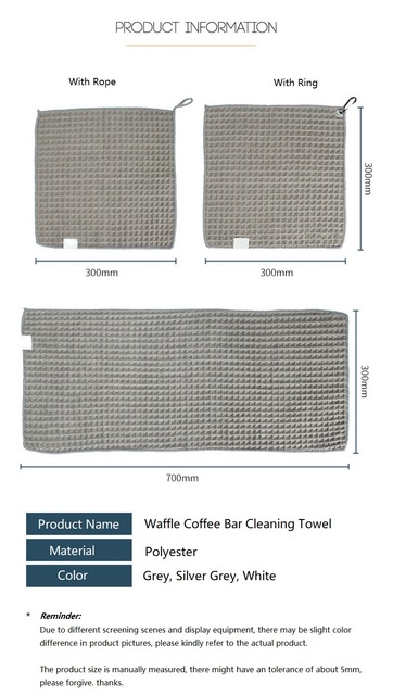 Zestaw ręczników do czyszczenia espresso - ściereczki z mikrofibry, miękki materiał o wysokiej chłonności dla baristów - Wianko - 4