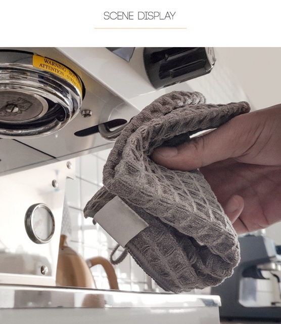 Zestaw ręczników do czyszczenia espresso - ściereczki z mikrofibry, miękki materiał o wysokiej chłonności dla baristów - Wianko - 6