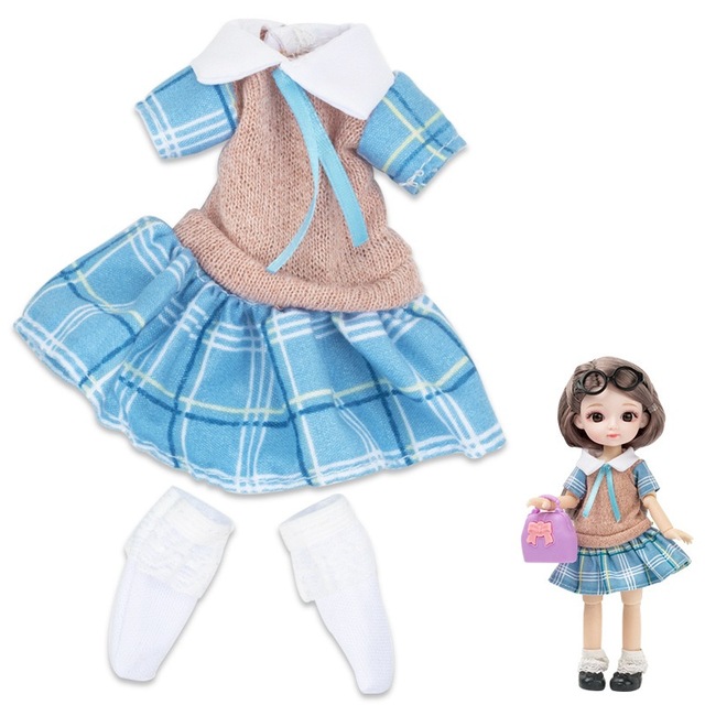 Lalki ubrania dla dzieci 8 cali - akcesoria dla lalek BJD - moda dla dziewczynek - Wianko - 10
