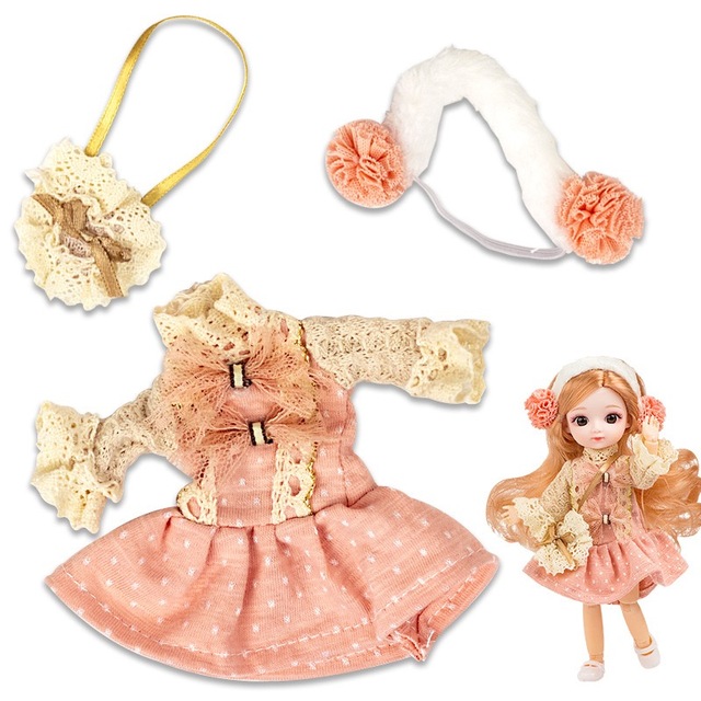 Lalki ubrania dla dzieci 8 cali - akcesoria dla lalek BJD - moda dla dziewczynek - Wianko - 2