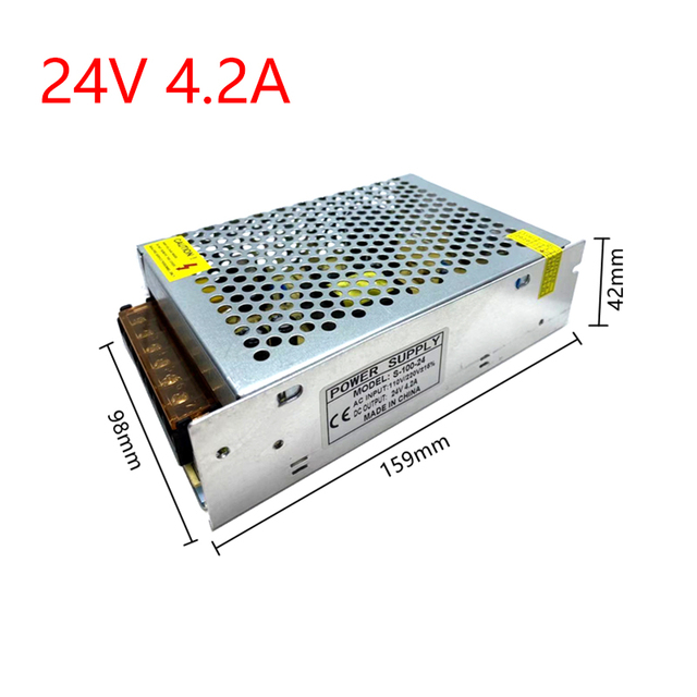 24V DC zasilacz impulsowy transformator AC 220V 24 moc impulsu blok dla LED CCTV - Wianko - 4