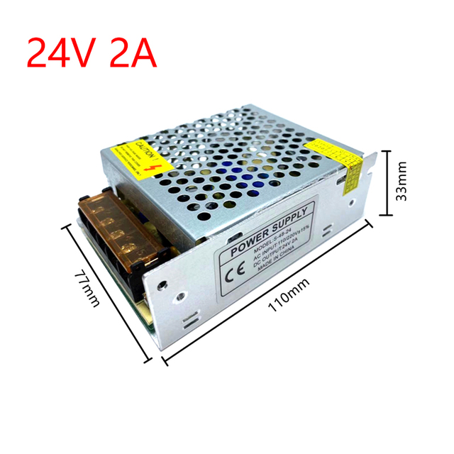 24V DC zasilacz impulsowy transformator AC 220V 24 moc impulsu blok dla LED CCTV - Wianko - 2