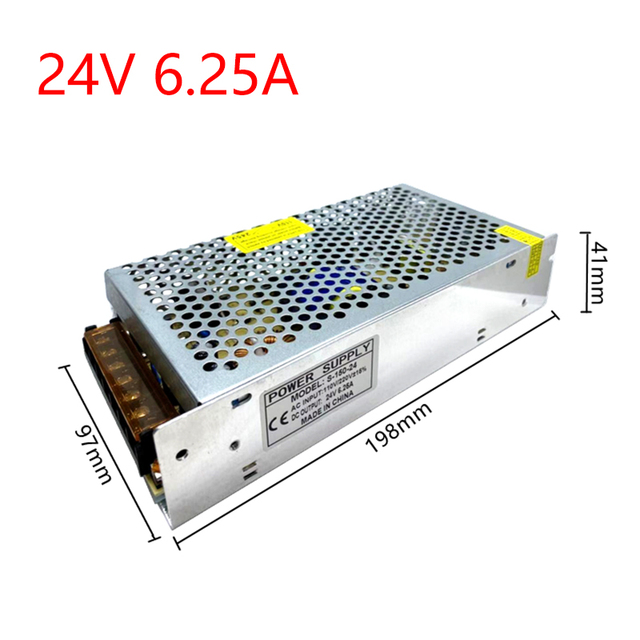 24V DC zasilacz impulsowy transformator AC 220V 24 moc impulsu blok dla LED CCTV - Wianko - 6