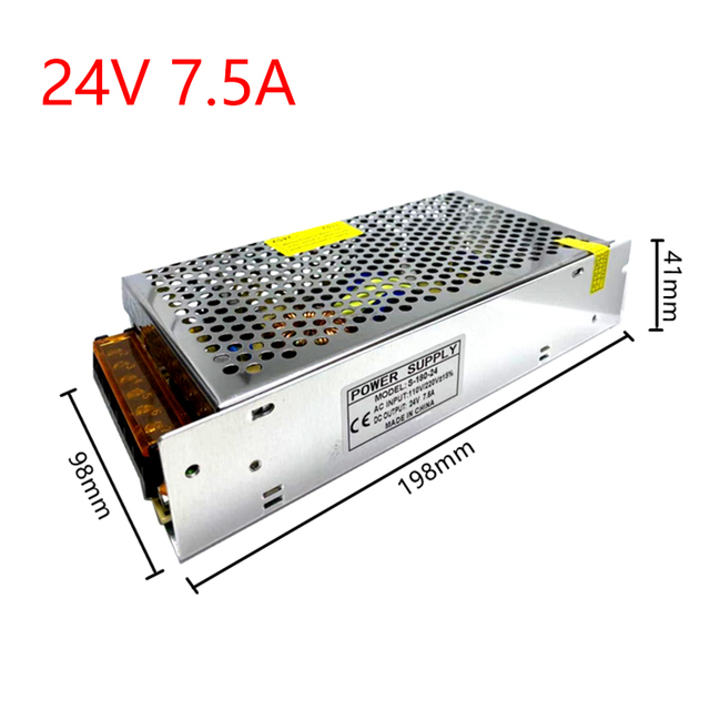 24V DC zasilacz impulsowy transformator AC 220V 24 moc impulsu blok dla LED CCTV - Wianko - 7