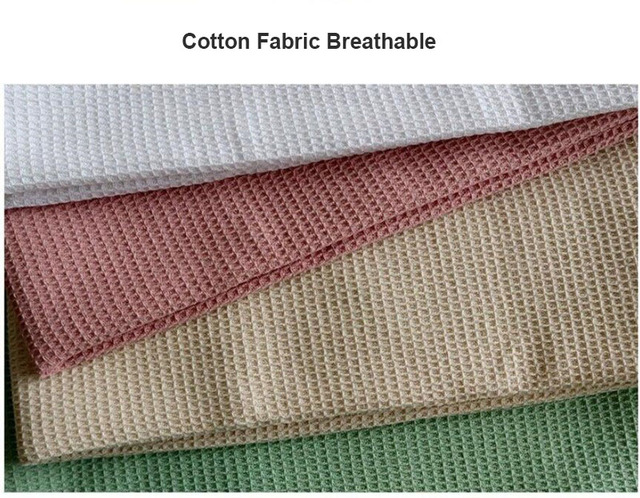 Zestaw 4 wafli ręcznikowych o wymiarach 45x65cm wykonanych z silnie chłonnej bawełny w 8 kolorach - Wianko - 3