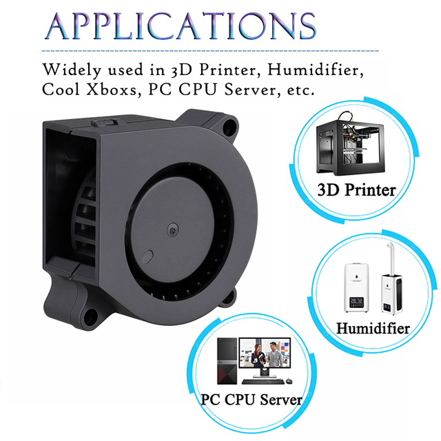 Dwuśmigłowcowy wentylator chłodzący 4020B Turbo Gdstime z łożyskami kulkowymi o wymiarach 40mm x 40mm x 20mm, napędzany napięciem 5V/12V/24V - Wianko - 13