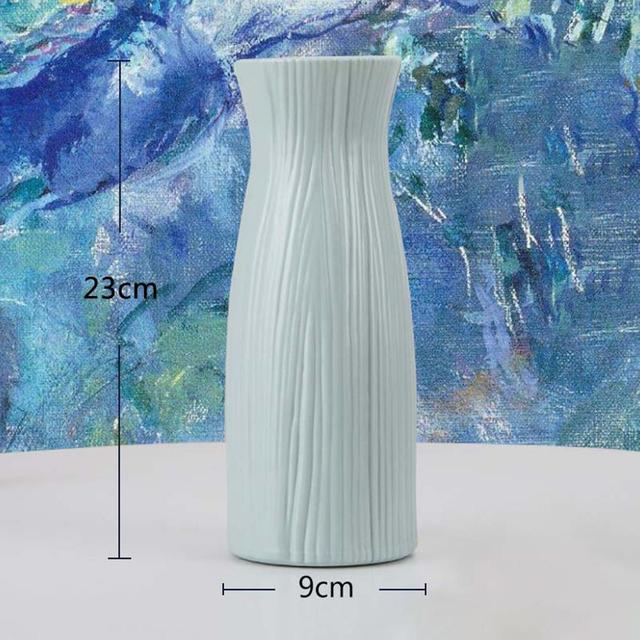Nordic - plastikowy wazon dekoracyjny z wzorem origami - Wianko - 2