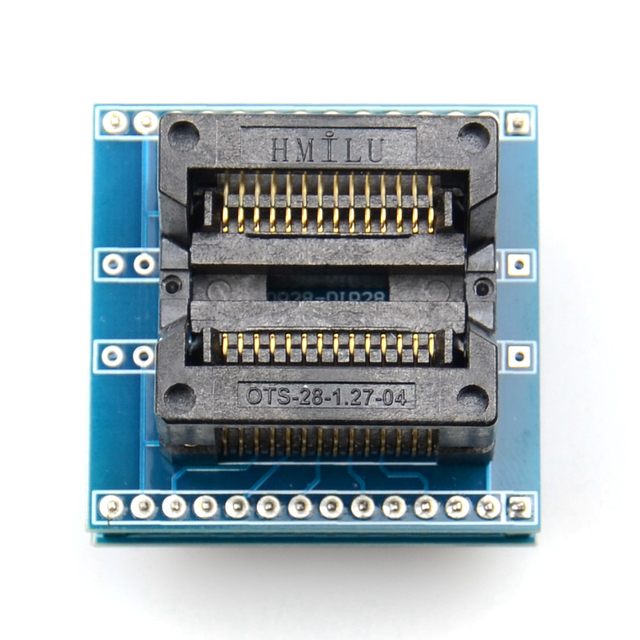 Adapter programatora SOIC28 do DIP28, szerokość korpusu 7.5MM, testowy konwerter 300MIL - Wianko - 1
