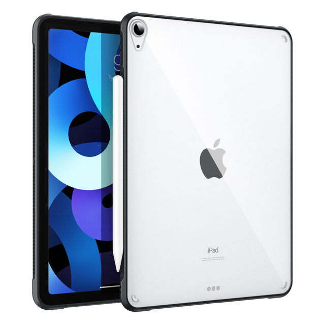 Pokrowiec elastyczny na nowy iPad 10.9 (iPad Air 4th Gen 2020) z TPU, z poduszką powietrzną zderzak krawędzi, przezroczyste etui twardy PC Back Cover - Wianko - 3
