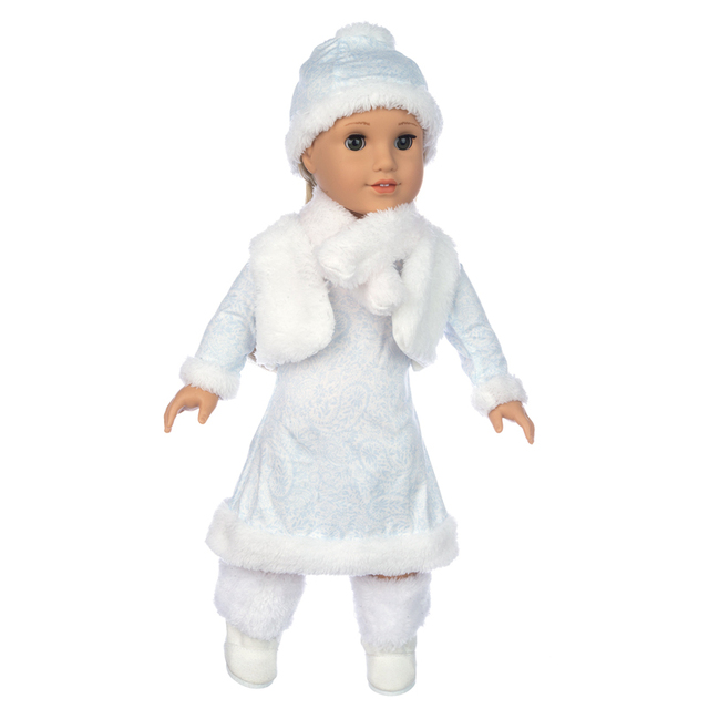 Zestaw ubranek na Boże Narodzenie dla lalki 18-calowej - idealne dla amerykańskiej dziewczynki - Wianko - 8