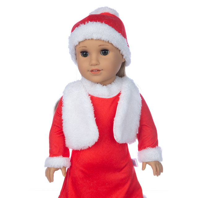 Zestaw ubranek na Boże Narodzenie dla lalki 18-calowej - idealne dla amerykańskiej dziewczynki - Wianko - 19