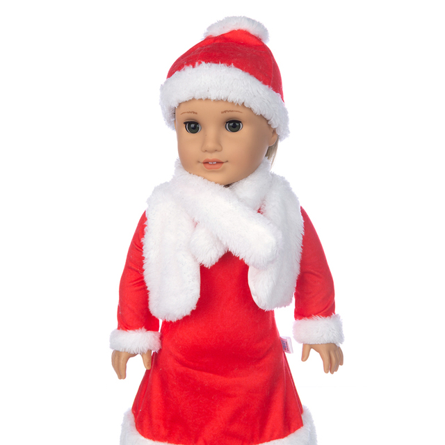 Zestaw ubranek na Boże Narodzenie dla lalki 18-calowej - idealne dla amerykańskiej dziewczynki - Wianko - 21
