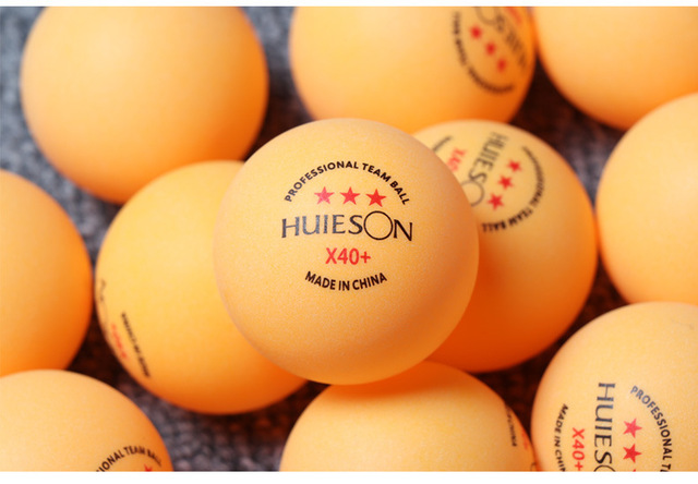 Piłeczki do tenisa stołowego HuIESON X40 + 3 gwiazdki ABS, nowy materiał, profesjonalne drużynowe piłki, 30/50/100 szt. piłek treningowych, 2.8g - Wianko - 7
