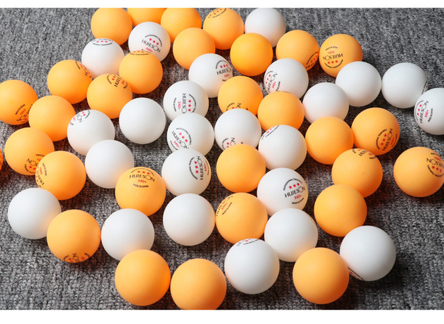 Piłeczki do tenisa stołowego HuIESON X40 + 3 gwiazdki ABS, nowy materiał, profesjonalne drużynowe piłki, 30/50/100 szt. piłek treningowych, 2.8g - Wianko - 8