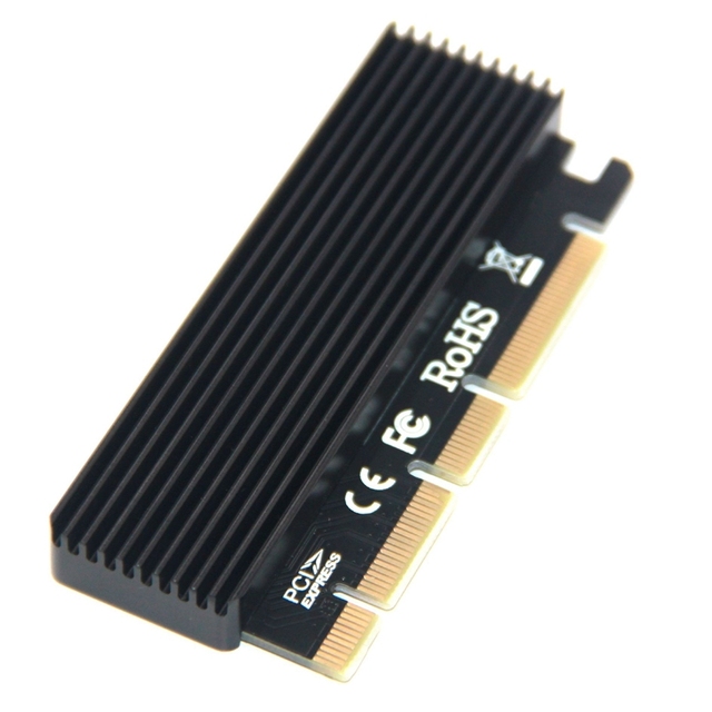 Karta adaptera M.2 NVMe SSD NGFF PCIe 3.0X16 z interfejsem klucza M, obsługa PCIe 3.0x4, rozmiar M.2 2230-2280 - Wianko - 3