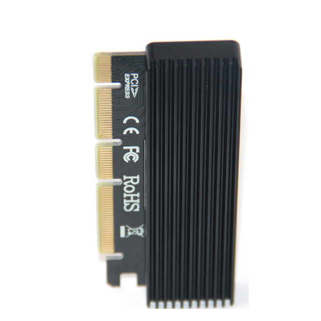 Karta adaptera M.2 NVMe SSD NGFF PCIe 3.0X16 z interfejsem klucza M, obsługa PCIe 3.0x4, rozmiar M.2 2230-2280 - Wianko - 2