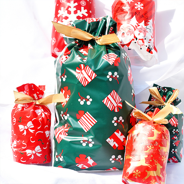 Boże Narodzenie 2022 - Słodkie torba na prezenty mikołajkowe z dekoracjami świątecznymi - Wianko - 3