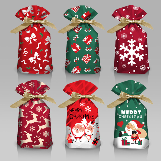Boże Narodzenie 2022 - Słodkie torba na prezenty mikołajkowe z dekoracjami świątecznymi - Wianko - 1