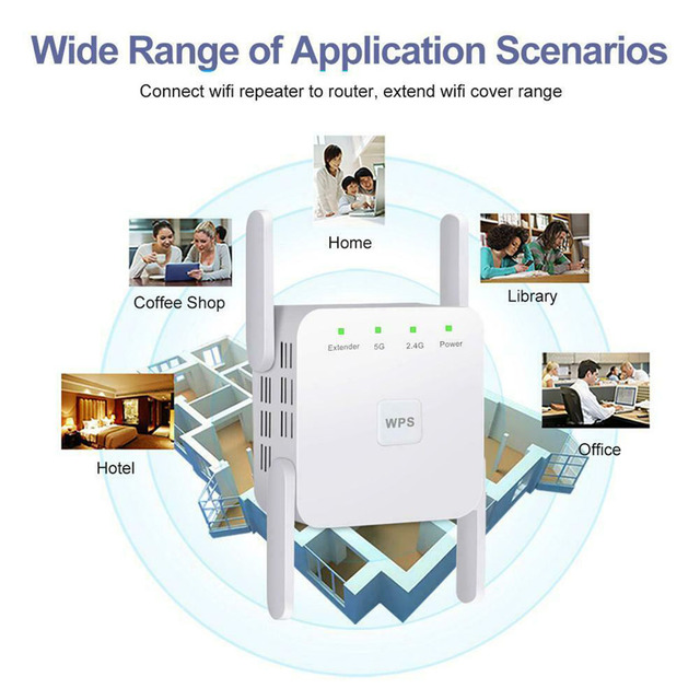 Routera bezprzewodowego wzmacniacz sygnału WiFi 1200Mbps 5 GHz - Wianko - 17