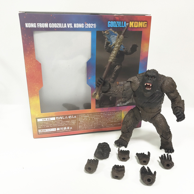 Figurka akcji PVC Godzilla kontra Kong 160-170mm - King Kong Gojira kolekcjonerska lalka - Wianko - 2