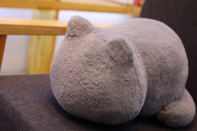 Kot pluszowa poduszka - cień z tyłu - wypełniona w środku - ze zwierzątkiem - zabawka dla dzieci - prezent na Boże Narodzenie - Wianko - 7